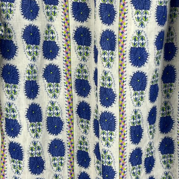 Easy Clothes Long Sleeve Button Up 100% Cotton Floral Print Made In Italy - Picture 7 of 14